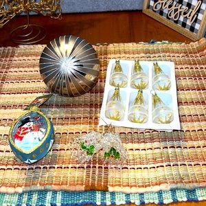 Glass Christmas ornaments lot